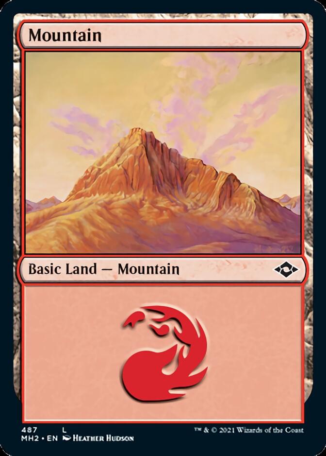 Mountain (487) [Modern Horizons 2] [Foil]