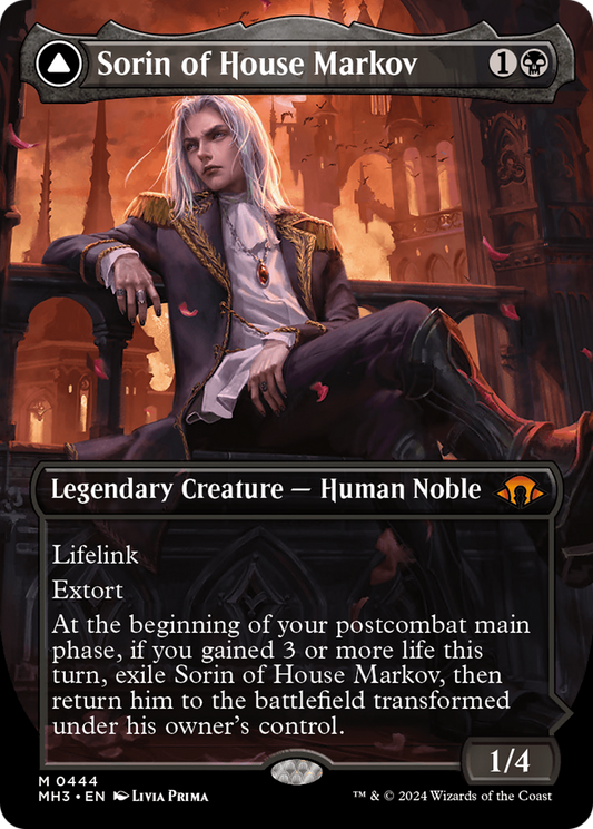 Sorin of House Markov // Sorin, Ravenous Neonate (Borderless) [Modern Horizons 3] [Foil]