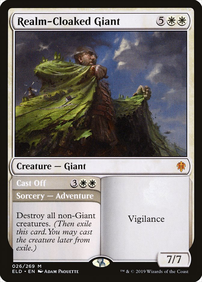 Realm-Cloaked Giant // Cast Off [Throne of Eldraine] [Foil]