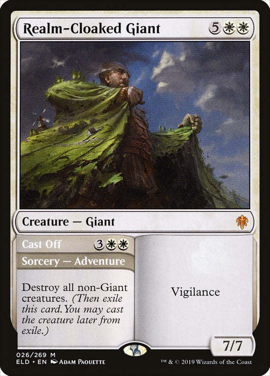 Realm-Cloaked Giant // Cast Off [Throne of Eldraine] [Foil]