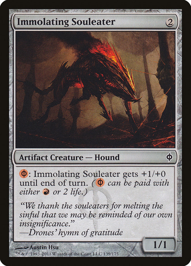 Immolating Souleater [New Phyrexia] [Foil]