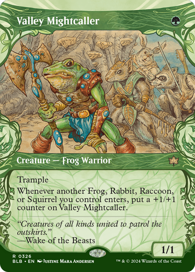 Valley Mightcaller (Showcase) [Bloomburrow] [Foil]