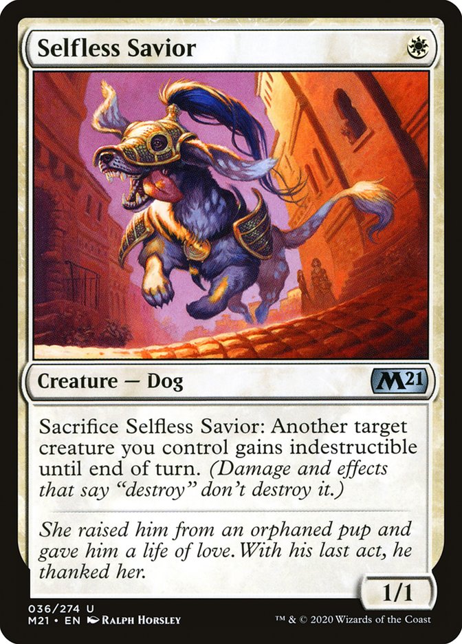Selfless Savior [Core Set 2021] [Foil]
