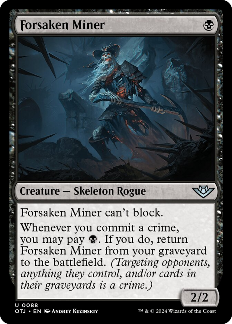 Forsaken Miner [Outlaws of Thunder Junction] [Foil]