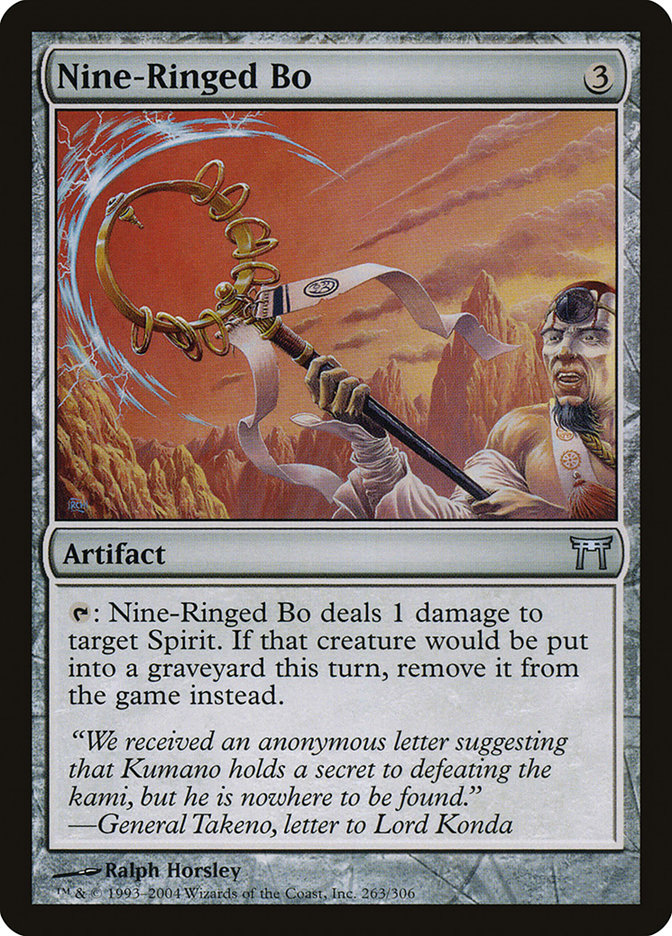 Nine-Ringed Bo [Champions of Kamigawa] [Foil]