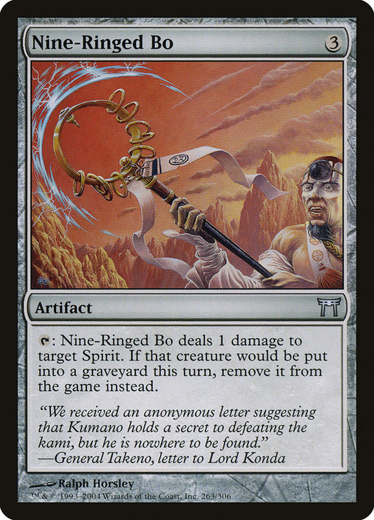Nine-Ringed Bo [Champions of Kamigawa] [Foil]