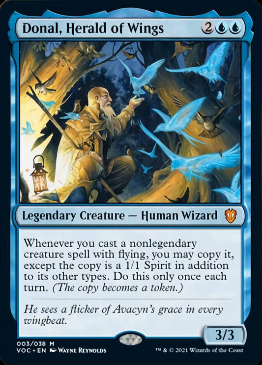 Donal, Herald of Wings [Innistrad: Crimson Vow Commander] [Foil]