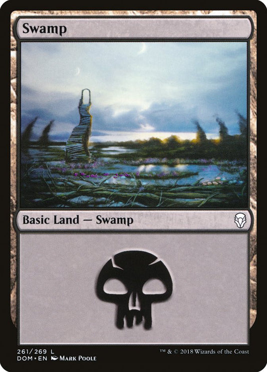 Swamp (261) [Dominaria] [Foil]