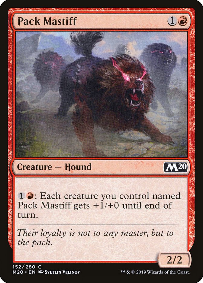 Pack Mastiff [Core Set 2020] [Foil]