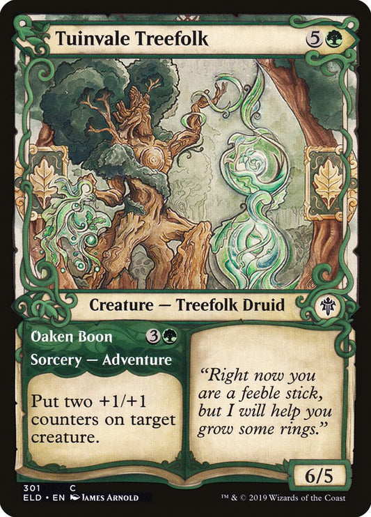 Tuinvale Treefolk // Oaken Boon (Showcase) [Throne of Eldraine] [Foil]