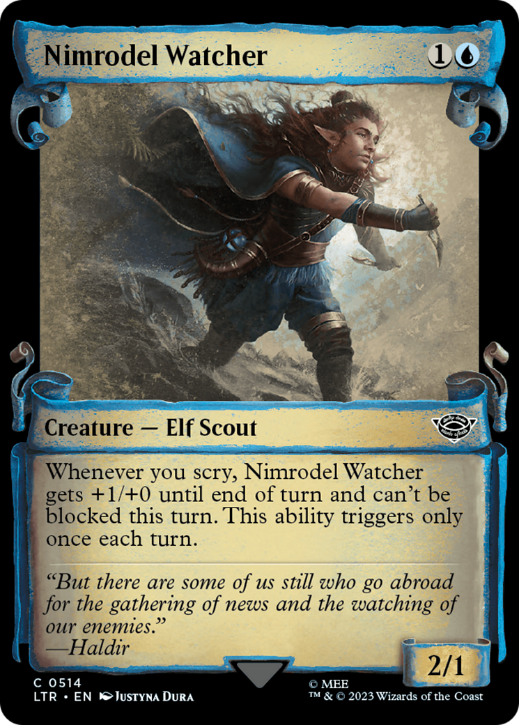Nimrodel Watcher [The Lord of the Rings: Tales of Middle-Earth Showcase Scrolls] [Foil]