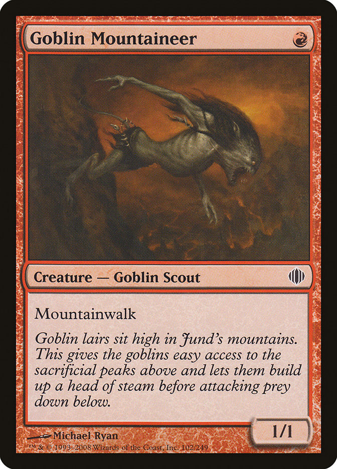 Goblin Mountaineer [Shards of Alara] [Foil]
