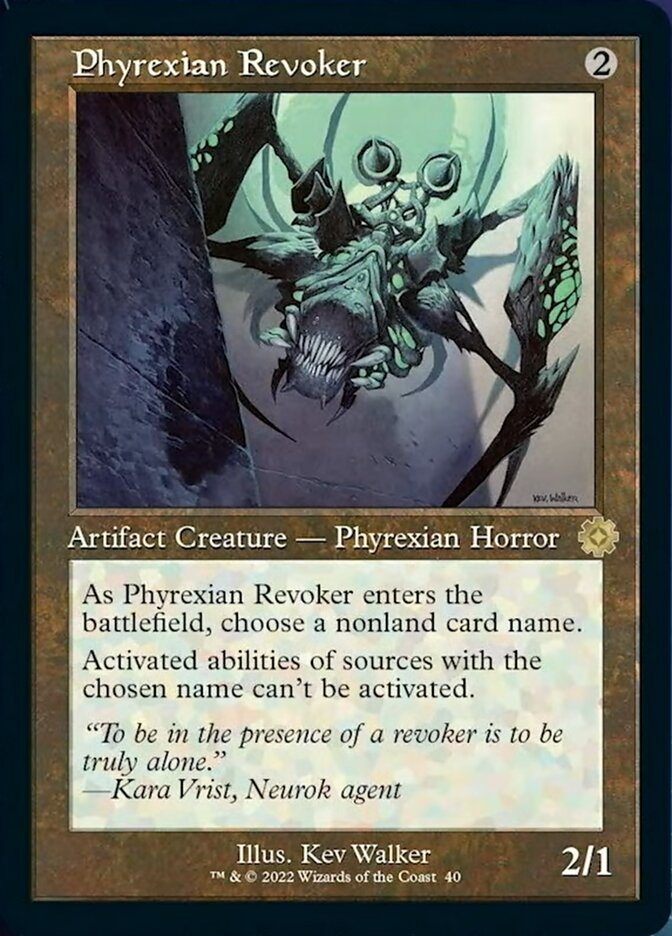 Phyrexian Revoker (Retro) [The Brothers' War Retro Artifacts] [Foil]
