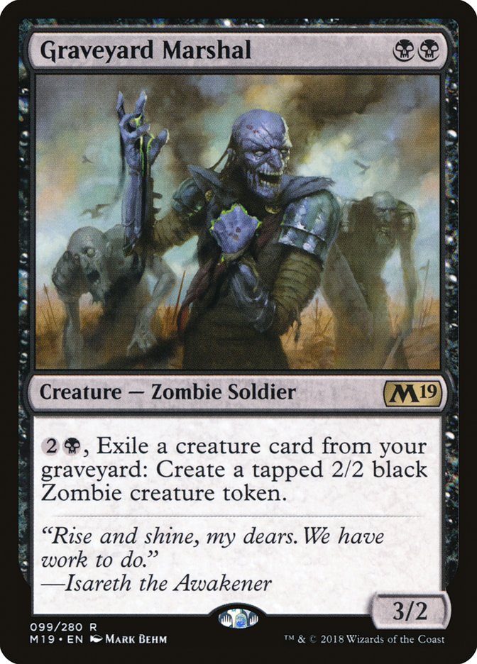 Graveyard Marshal [Core Set 2019] [Foil]