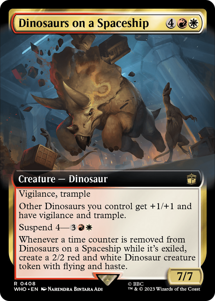Dinosaurs on a Spaceship (Extended Art) [Doctor Who] [Foil]