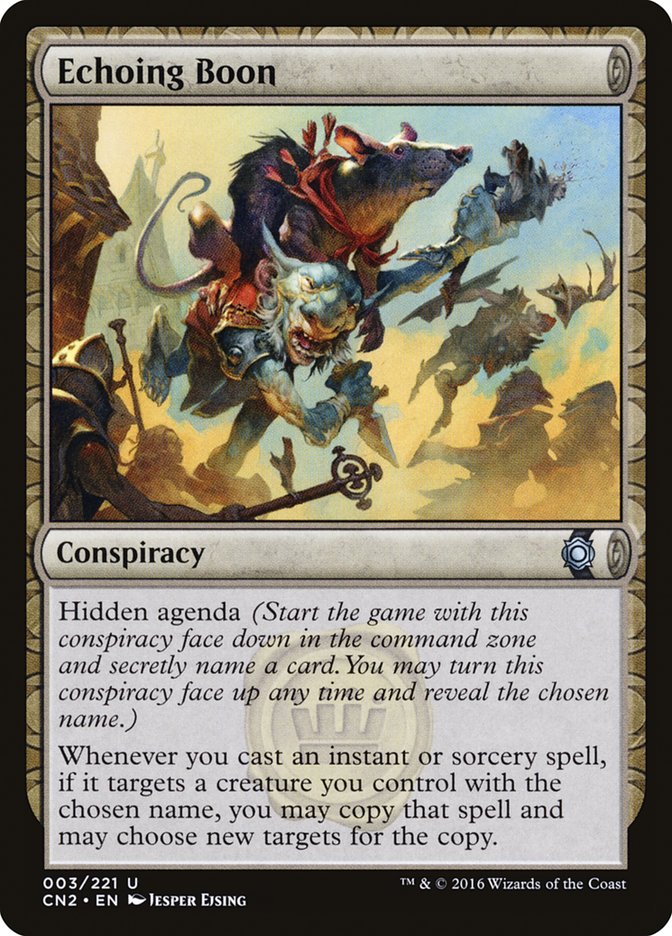 Echoing Boon [Conspiracy: Take the Crown] [Foil]