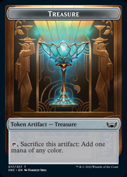Treasure (017) // Citizen Double-Sided Token [Streets of New Capenna Tokens] [Foil]