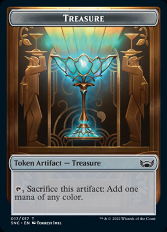 Treasure (017) // Citizen Double-Sided Token [Streets of New Capenna Tokens] [Foil]