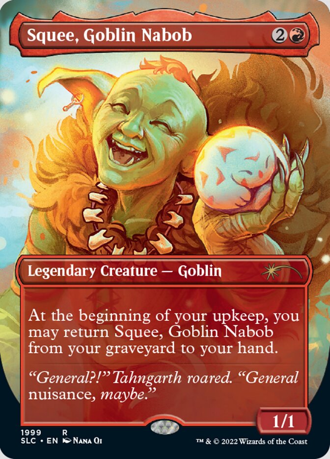 Squee, Goblin Nabob (Borderless) [Secret Lair Countdown Kit] [Foil]