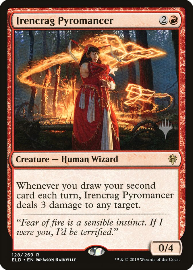 Irencrag Pyromancer (Promo Pack) [Throne of Eldraine Promos] [Foil]