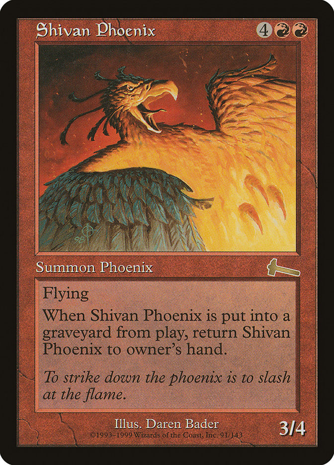 Shivan Phoenix [Urza's Legacy] [Foil]
