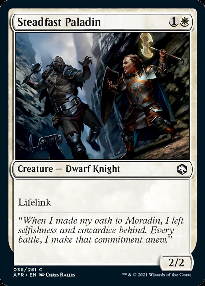 Steadfast Paladin [Dungeons & Dragons: Adventures in the Forgotten Realms] [Foil]