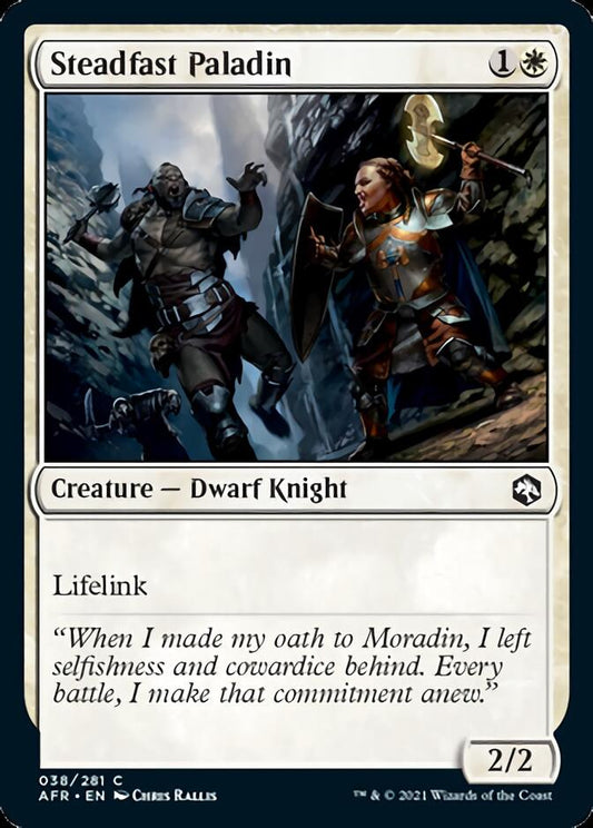 Steadfast Paladin [Dungeons & Dragons: Adventures in the Forgotten Realms] [Foil]