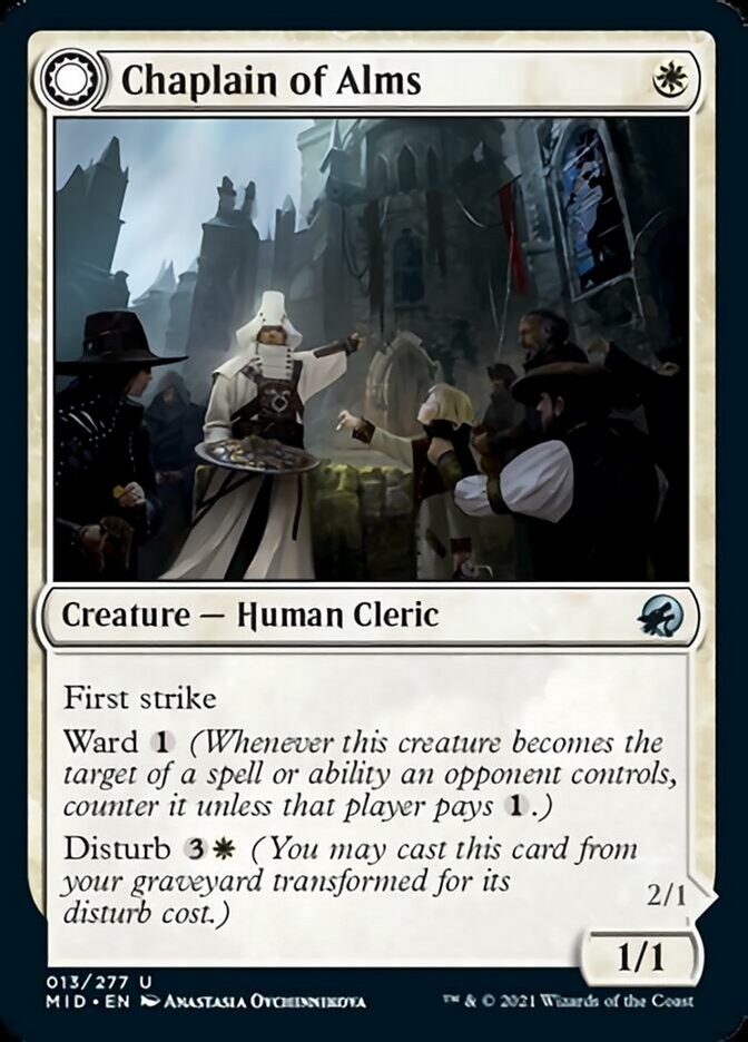 Chaplain of Alms // Chapel Shieldgeist [Innistrad: Midnight Hunt] [Foil]