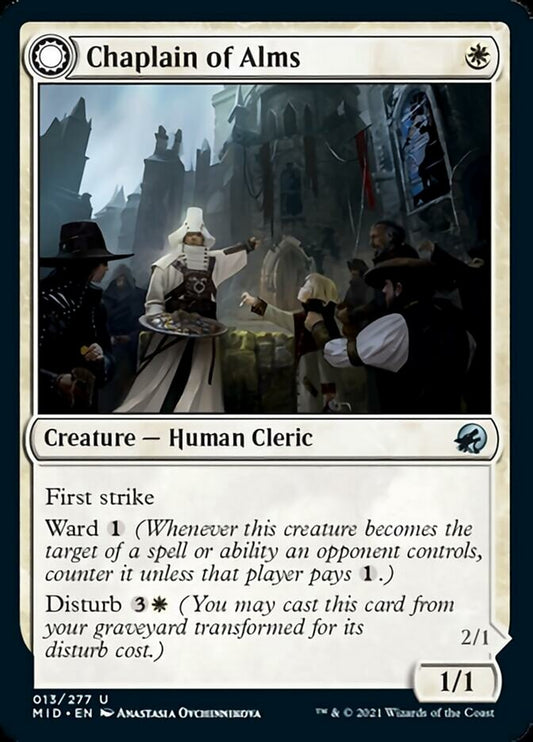 Chaplain of Alms // Chapel Shieldgeist [Innistrad: Midnight Hunt] [Foil]