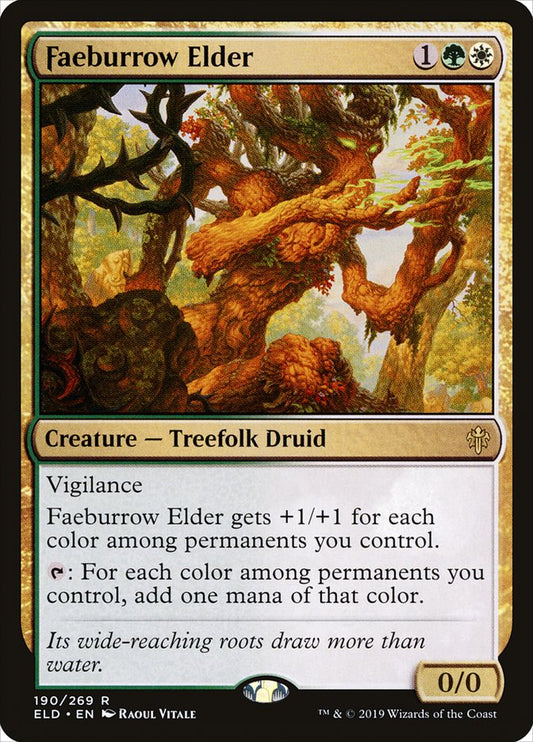 Faeburrow Elder [Throne of Eldraine] [Foil]