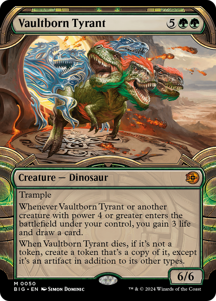 Vaultborn Tyrant (Showcase) [Outlaws of Thunder Junction: The Big Score] [Foil]