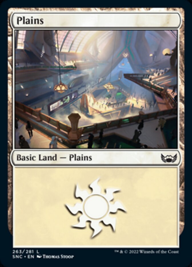 Plains (263) [Streets of New Capenna] [Foil]