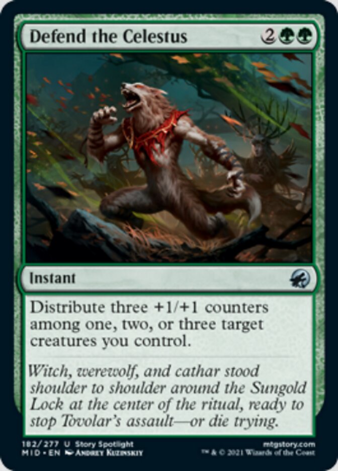 Defend the Celestus [Innistrad: Midnight Hunt] [Foil]