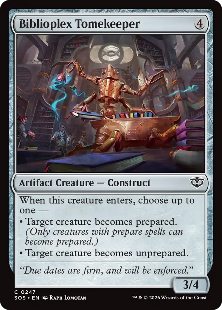 Biblioplex Tomekeeper [Secrets of Strixhaven] [Foil]