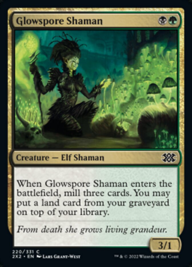 Glowspore Shaman [Double Masters 2022] [Foil]