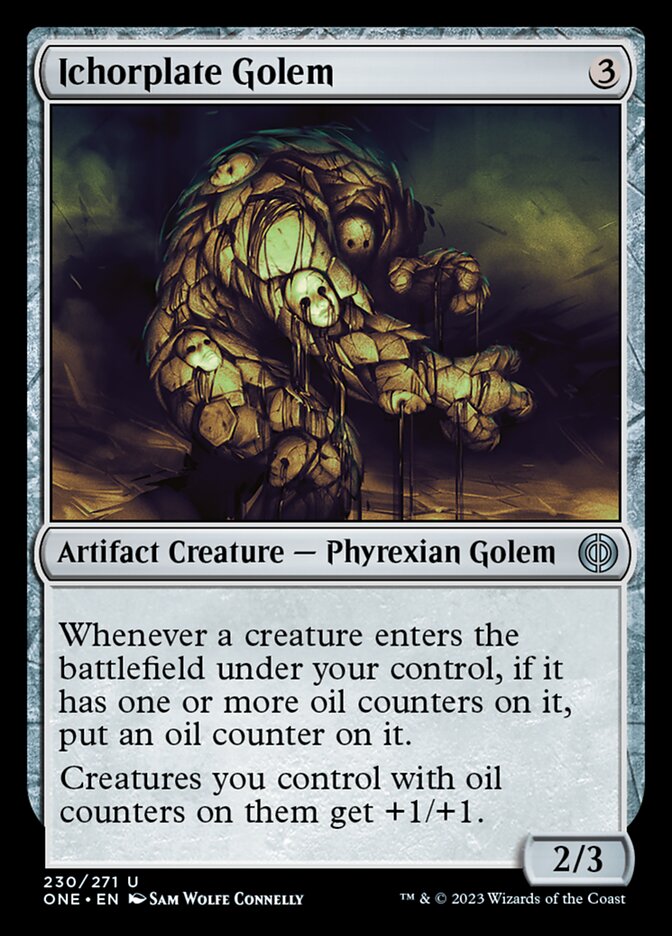 Ichorplate Golem [Phyrexia: All Will Be One] [Foil]