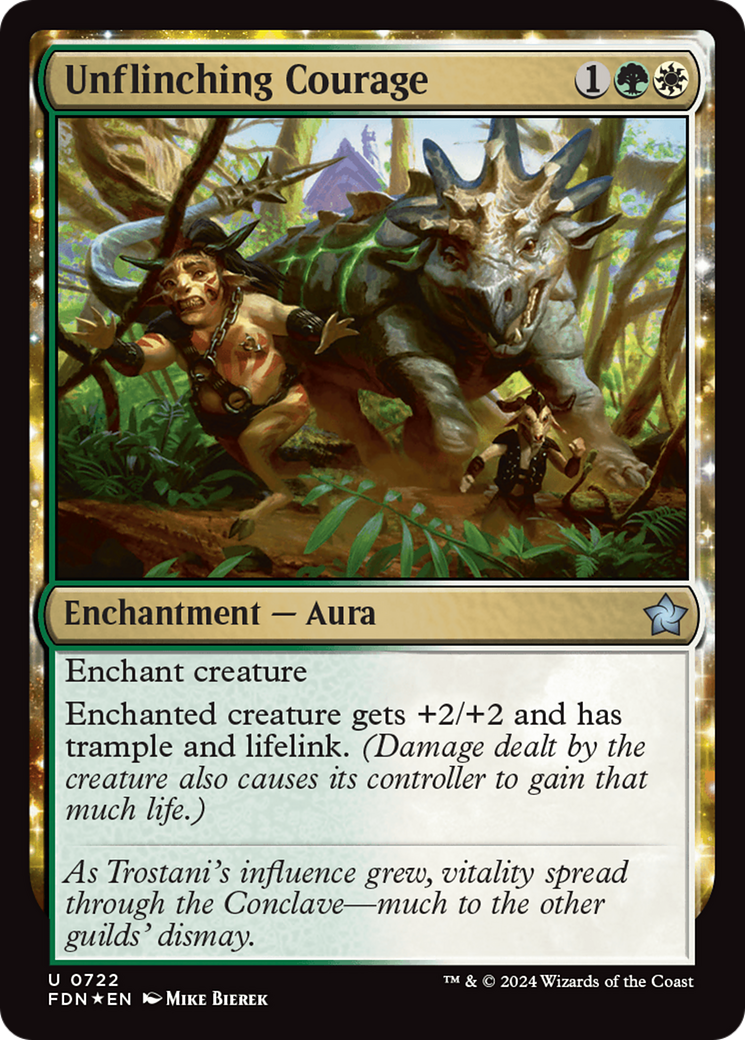 Unflinching Courage [Foundations] [Foil]