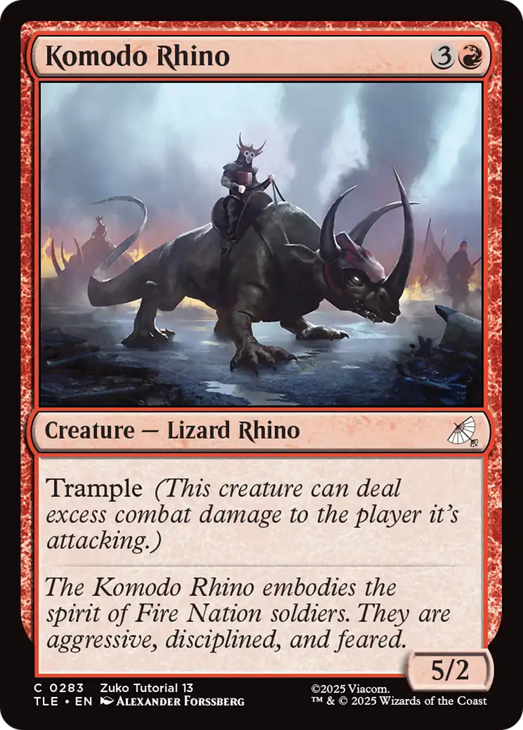 Komodo Rhino (0283) [Avatar: The Last Airbender: Eternal-Legal] [Foil]