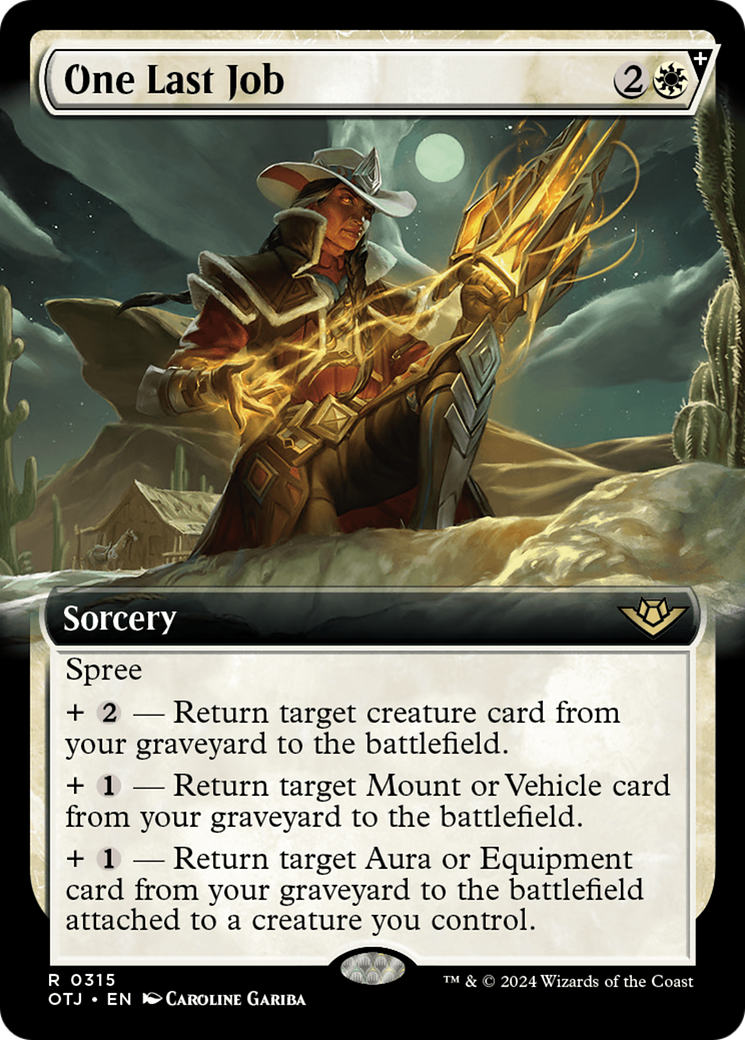 One Last Job (Extended Art) [Outlaws of Thunder Junction] [Foil]
