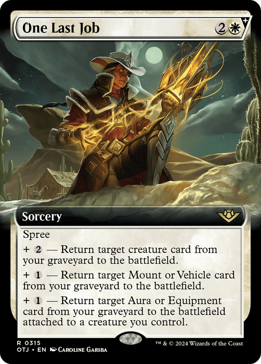 One Last Job (Extended Art) [Outlaws of Thunder Junction] [Foil]