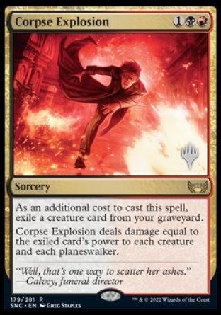 Corpse Explosion (Promo Pack) [Streets of New Capenna Promos] [Foil]