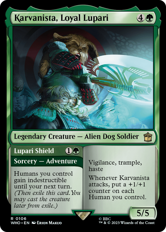Karvanista, Loyal Lupari // Lupari Shield [Doctor Who] [Foil]
