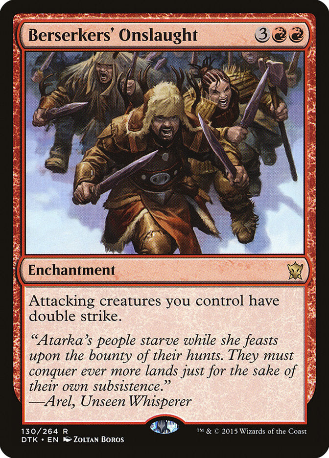 Berserkers' Onslaught [Dragons of Tarkir] [Foil]