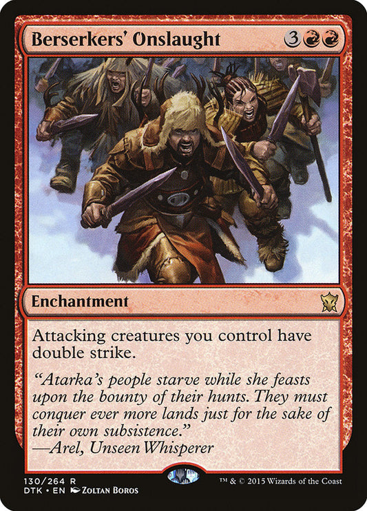 Berserkers' Onslaught [Dragons of Tarkir] [Foil]