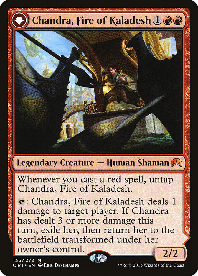 Chandra, Fire of Kaladesh // Chandra, Roaring Flame [Magic Origins] [Foil]