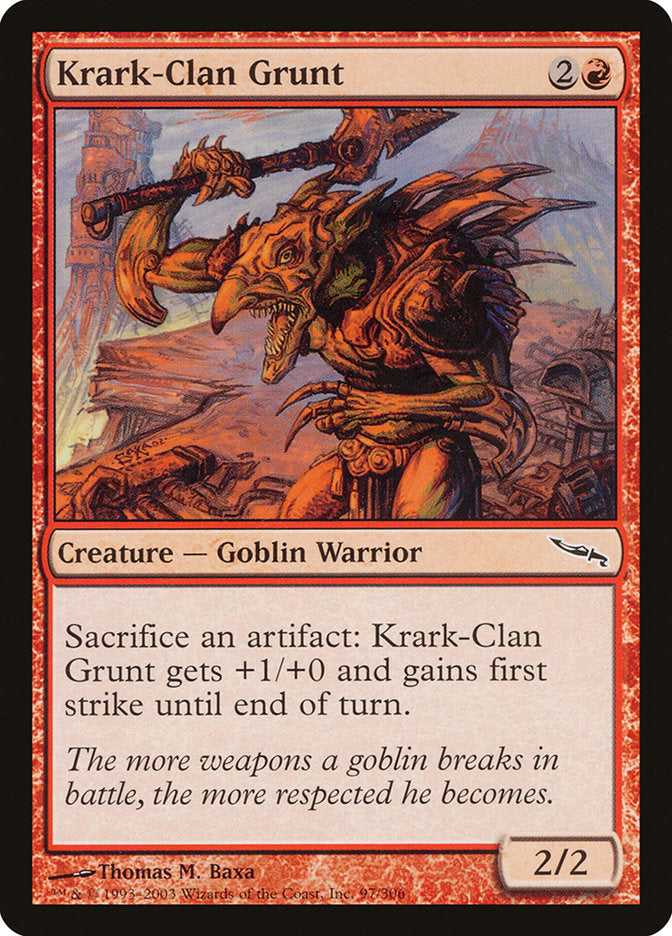 Krark-Clan Grunt [Mirrodin] [Foil]