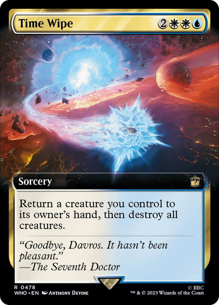 Time Wipe (Extended Art) [Doctor Who] [Foil]
