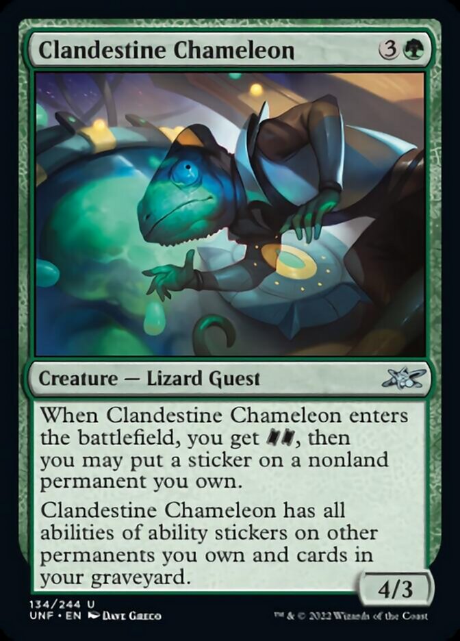 Clandestine Chameleon [Unfinity] [Foil]