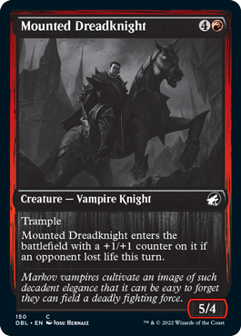 Mounted Dreadknight [Innistrad: Double Feature] [Foil]
