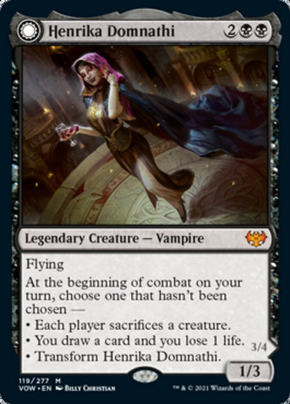 Henrika Domnathi // Henrika, Infernal Seer [Innistrad: Crimson Vow] [Foil]